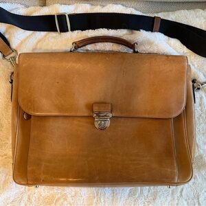 Coach Tan Leather Men's Briefcase
